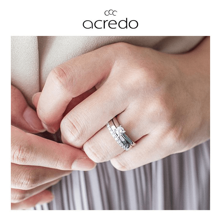 結婚指輪との重ね付けで、婚約指輪を普段使いに。 <br>人気ランキング５